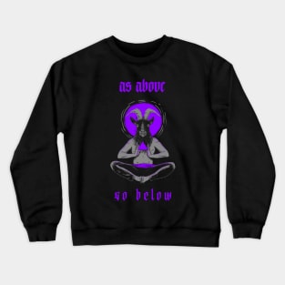 Esoteric design "as above so below" Crewneck Sweatshirt